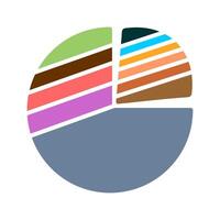 Pie Chart Icon Design vector