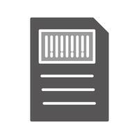Barcode Inventory Icon Design vector