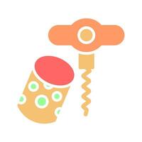 Wine Cork Icon Design vector