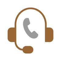 Support Hotline Icon Design vector