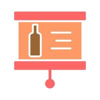 Wine Presentation Icon Design vector
