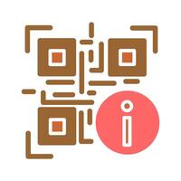 QR Code Information Icon Design vector