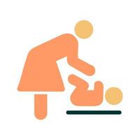 Changing Table Icon Design vector