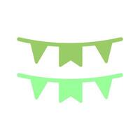 Bunting Flags Icon Design vector