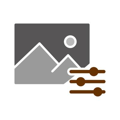 Photo Editing Tools Icon Design