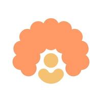 Clown Wig Icon Design vector