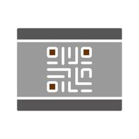 QR Code Business Card Icon Design vector