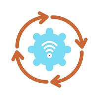 Automated Process Icon Design vector