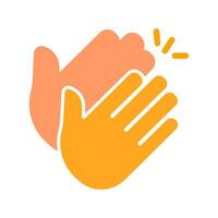 Clapping Hands Icon Design vector