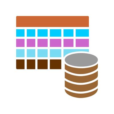 Table Data Icon Design