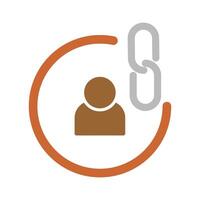 Contact Links Icon Design vector