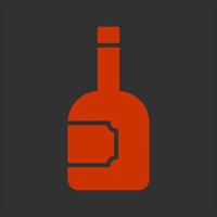 Wine Bottle Icon Design vector