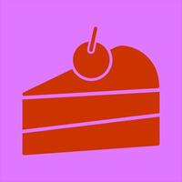 Cake Slice Icon Design vector