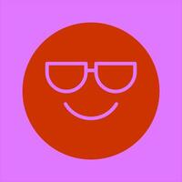 Smiling Face with Sunglasss vector