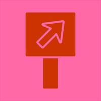Diagonal Up Right Arrow Icon Design vector