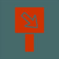 Diagonal Down Right Arrow Icon Design vector