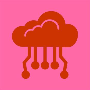 Cloud Computing Icon Design vector