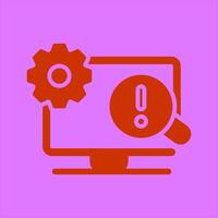 Troubleshooting Icon Design vector
