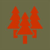 Evergreen Tree Icon Design vector