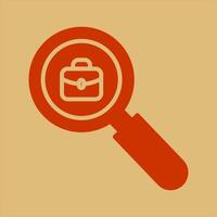 Job Hunting Icon Design vector