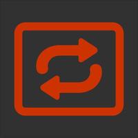 Repeat Button Icon Design vector