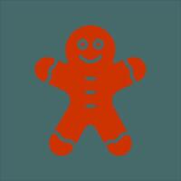 Gingerbread Icon Design vector