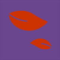 Leaf Fluttering in Wind Icon Design vector