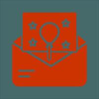 Party Invitation Icon Design vector