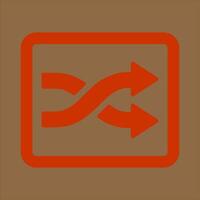 Shuffle Tracks Button Icon Design vector