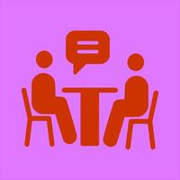 News Interview Icon Design vector