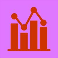 Bar Chart Icon Design vector