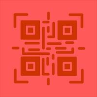 QR Code Reader Icon Design vector