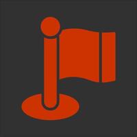 Flagpole Icon Design vector