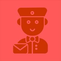 Mail Carrier Icon Design vector