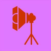 Photography Studio Lights Icon Design vector