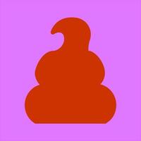 Pile of Poo Icon Design vector