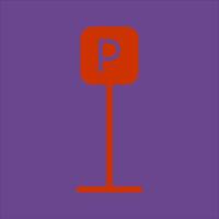 P Button Icon Design vector