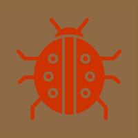 Lady Beetle Icon Design vector