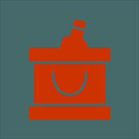 Wine Cooler Icon Design vector