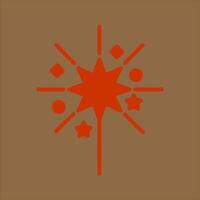 Sparklers Icon Design vector