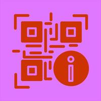 QR Code Information Icon Design vector