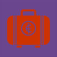 Suitcase Icon Design vector