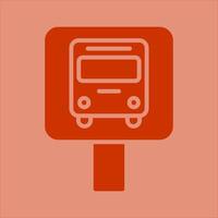 Bus Stop Icon Design vector