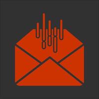 Mail Sorting Icon Design vector