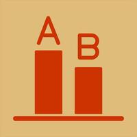 AB Testing Icon Design vector
