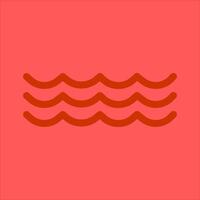 Water Wave Icon Design vector