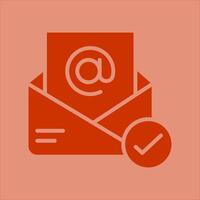 Registered Mail Icon Design vector