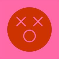 Dizzy Face Icon Design vector