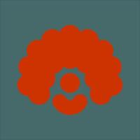 Clown Wig Icon Design vector