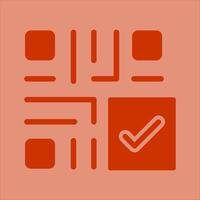 QR Code Checkout Icon Design vector